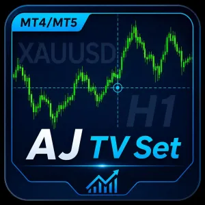 【MT4/MT5】TradingView風チャートセット｜背景・透かし・クロスヘアー搭載 Indicators/E-books
