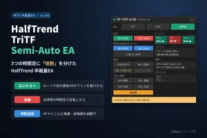HalfTrend TriTF Semi-Auto EA　v1.00