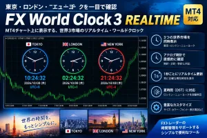 FX World Clock 3 REALTIME(時間) インジケーター・電子書籍