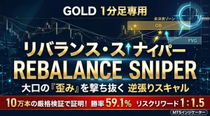 【スキャル向け】『リバランス・スナイパー』〜 SMC×大口ゾーン逆張りスキャルピングインジケーター 〜【GOLD専用・MT5】 インジケーター・電子書籍