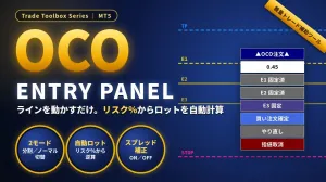 TTB_OCO_Entry_Split_Normal [MT5]リスクを限定して分割で指値注文を可能に!! Indicators/E-books