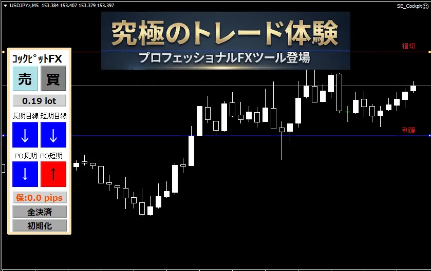 コックピットFX 稼働画面