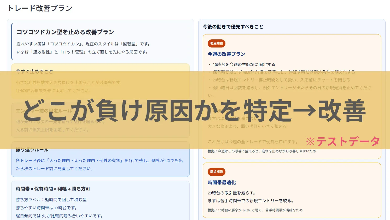 崩壊診断AIの実際の画面