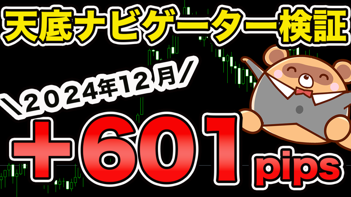 【天底ナビゲーター】2024年12月＋６０１pipsの実践報告
