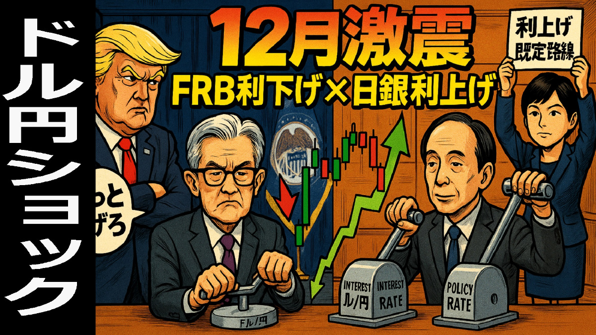 ?日銀利上げとFRB利下げで動く12月のドル円！金利イベントの「順当」と「想定外」を読む