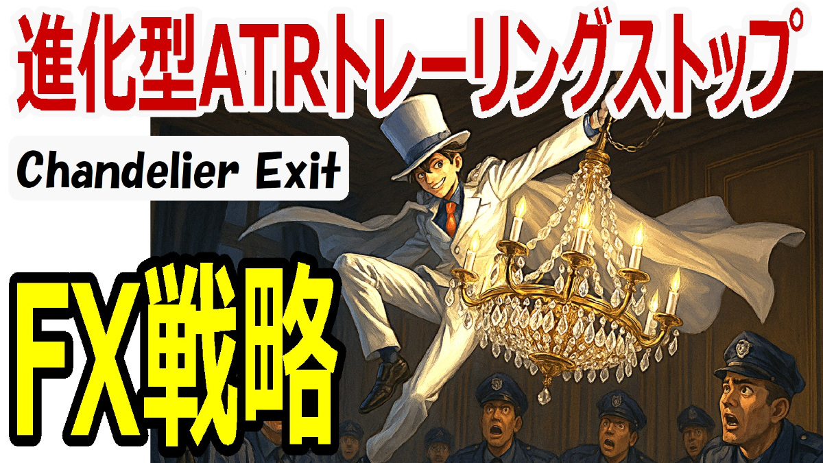 進化型ATRトレーリングストップ【Chandelier Exit】とは？ワンクリックFXのビルドアップは止まらない！ #ChandelierExit #トレーリングストップ #ATR