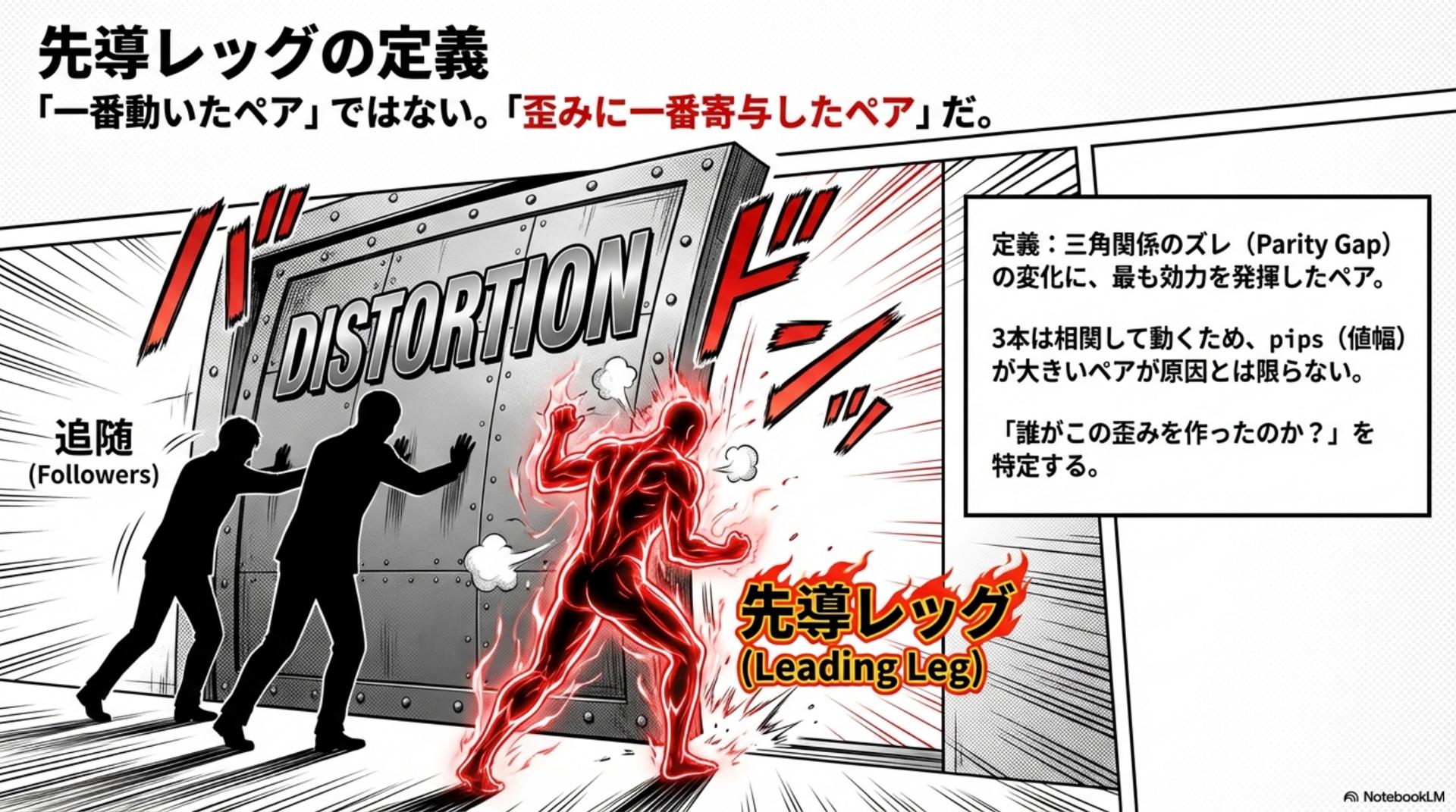 先導レッグの定義