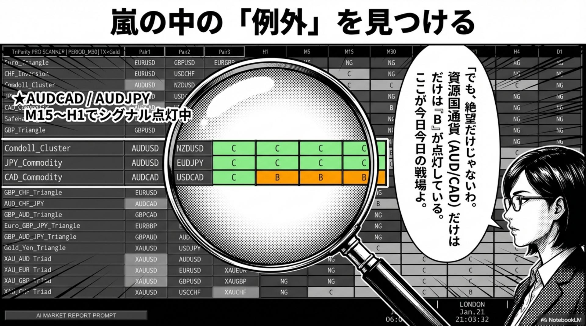 例外の点灯ペア