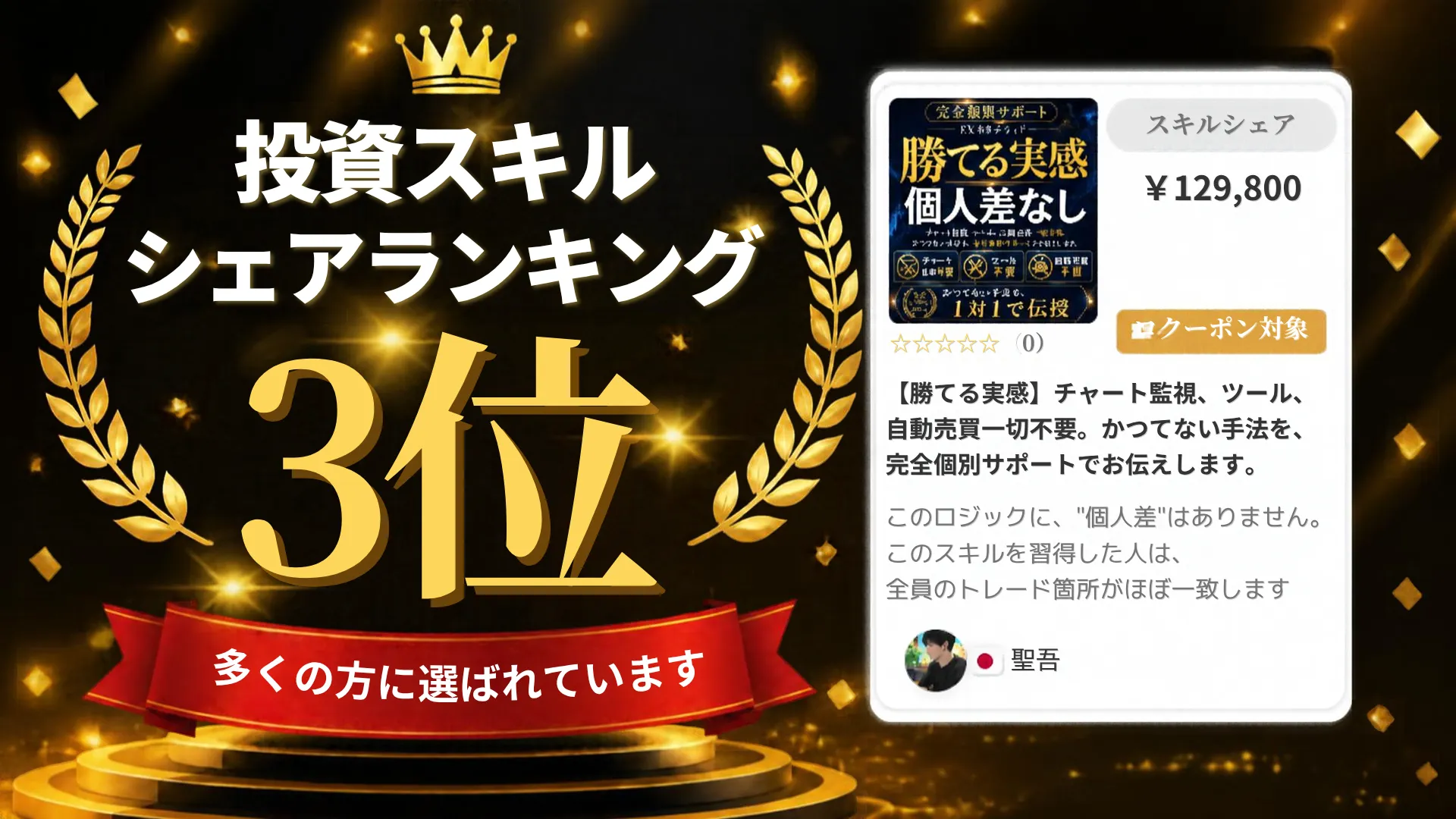 GogoJungle 投資スキルシェアランキング3位